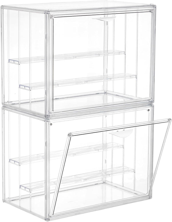Acrylic Display Case for Collectibles 3 Layer Adjustable Figure Display Cases with