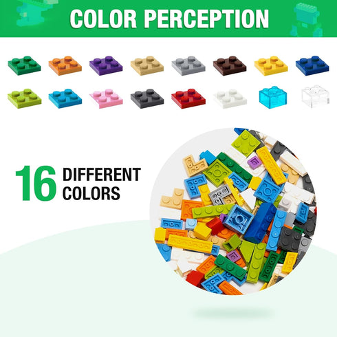 1600 Pieces Building Bricks with 2 Packs 24x24 Studs Sticky Plates, 46PCS Wheel Accessory, Creative Toy Compatible with