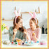 150 (1.6 2.4 Inch) Meooeck Pcs DIY Easter Eggs White Plastic Fillable DIY Empty Blank Eggs for Basket Stuffers Fillers
