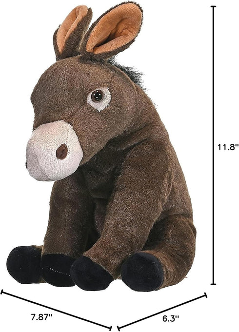 12" Wild Republic Mule Plush, Stuffed Animal, Plush Toy, Gifts for Kids, Cuddlekins