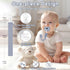 Holder,2 Pack TYRY.HU Ribbon Baby Pacifier Clips Binky Paci Holder Clips, Pacifier Leash for Baby Boys Girls,Soft Strap