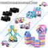 ASOK 133pcs 3D 3 4 5 6 7 8 9 133pcs Magnetic Blocks Magnetic Tiles Castle Educational Learning and Development Toys