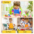 Caydo 12 Pieces Children's Artists Fabric Aprons, 12 Colors for Kitchen, Classroom, Crafts