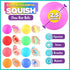 8 Pack, Slow Rising Stress Balls Dough Fidget Toys for Stress Relief, Pull Stretch Squishy Toys for Kids Adults
