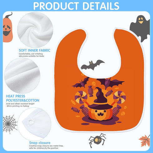 12 Pieces Sublimation Blank Baby Bibs - Printable Reusable Dribbler Bib, 30 x 27 cm, Stain Resistant