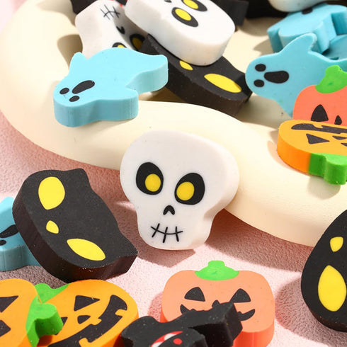 36 PCS Mini Halloween Erasers for Kids - Pencil Erasers, Play Prize School Supplies