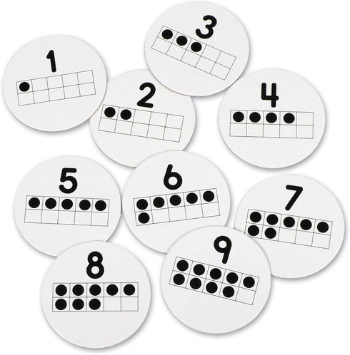 Learning Resources 10 on the Spot Ten Frame Game - Math Learning Games for Kids, 2-6 Players, Ages 5+