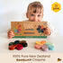 (12 Pack) 1+, 3-6 Honeysticks Flower Shaped Beeswax Crayons - Non Toxic Crayons Made with Pure Beeswax, Chunky Petal