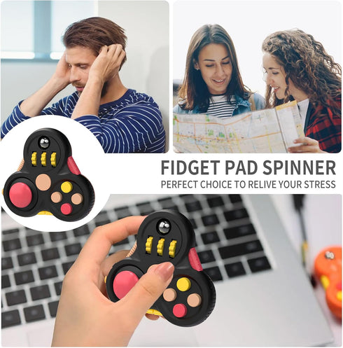 Yrissmiss Fidget Toys for Adults, Fidget Pad Easter Basket Stuffers for Boys Girls,Stress Relief Cube Clicker