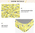 miaozhen 1 Pack 52x28 Cotton Baby Crib Sheets Soft Farm Animal Cow Flowers Colorful Crib Mattress Sheet for Nursery
