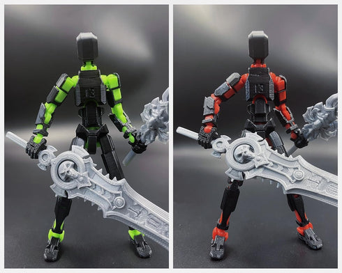 SANSGOUP T13 Set 3D 13 Dummy 13 13 New Action Figure (Assembly Completed), Printed Multi-Jointed Movable Titan Lucky