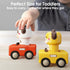iPlay, iLearn Press and Go Car Toys for Toddlers 1-3 | Baby Animal Racing Cars | Infant Play Vehicle Set