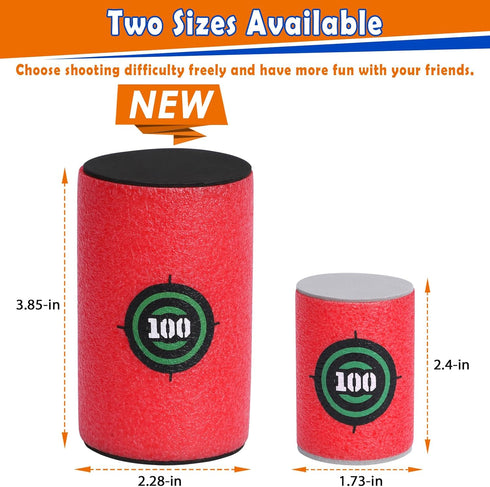 POKONBOY Soft Bullet Target, EVA Dart Target Compatible with Nerf Blasters for Kids