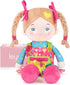 LeyaDoll Educational Soft Baby Doll(16''), Learning Sensory Doll for Toddlers, Montessori Toys
