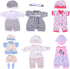 BABESIDE 6 Sets Reborn Baby Doll Clothes - 12-15 Inch Babydolls, Clothing Accessories Set for Realistic Baby Dolls, 14