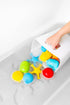 10 1 1 Ubbi Bath Toy & Drying Bin Bundle, Includes Bath Toys, Hair Rinse Cup and Gray Toy Drying Bin, Infant