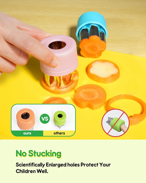26 Set, Set 4+ Pcs Kids Knife Montessori Kitchen Tools for Toddlers' Real Cooking, BPA Free Knife Includes Crinkle