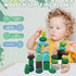 40 PCS Wooden Stacking Rocks Building Blocks, Forest Theme Sensory Learning Montessori Toys for Kids