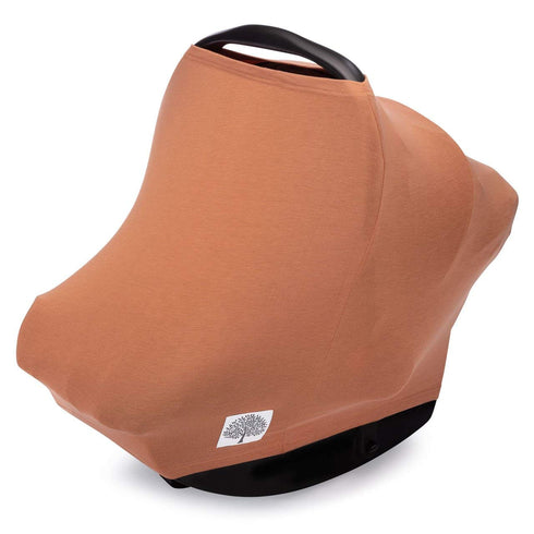 Parker Baby 4 in 1 Car Seat Cover for Girls and Boys - Stretchy Canopy, Nursing Cover, Grocery Cart Cover, High Chair