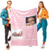 inkArts Baby Girl Gifts Personalized Baby Blanket with 2 Pictures Custom Baby