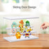 2 (12.4x7x8.6in) Dezzer Acrylic Display Case Stand with Ladder Shelves, Clear Dustproof Protection Storage Display Box