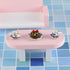15 Pieces Miniature Porcelain Tea Cup Set, Mini Flower Pattern Teapot, Dollhouse Kitchen Accessories (Retro Flower