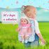 12" Backpack Playset,12 Inch Set 3+ Girls Baby Doll Daisy Theme Carrier Reborn Baby Dolls With Accessories And Clothes