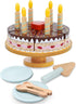 PairPear Birthday Party Cake Playset for Kids,Wooden Toys Play Food