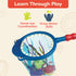 Playset 4 Summer 3+ B. toys Shark Scoop Diving Pool with Finley & Snacks Encourages Active Play & Coordination Easy