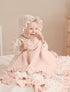 100% 40"x36"(Pink lulumoon Muslin Ruffle Baby Blanket - Soft Breathable Cotton Newborn Wrap for Stroller Travel & Car