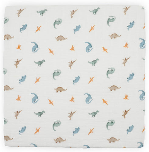 100% 2 Pack Set 2 Little Unicorn Certified Natural Organic Cotton Muslin Swaddle Blanket | Giftable of swaddles (Little