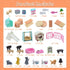 Pet Pretend Play Toys - 48Pcs Cat Figures for Kids, Realistic Cat Care Center with Accessories Toy Sets