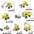 7 in 1 STEM Toys - Erector Set for Boys Age 8-12, Learning Engineering Kids Building Blocks Model Kits, Metal