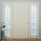 No. 918 Emily Sheer Voile Rod Pocket Door Sidelight Curtain Panel, 28" x 72", White