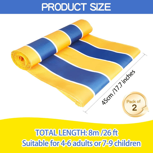 Team Building Games for Adults - 2 Pack Teamwork Activities Mat for School Students Teens, Field Day Games (26ft)