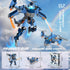 Ubrixmen 2 1 Sets, 6+(Blue) in Transforming Mech Robot Building Mecha Robot City Toy Converts to Transport Plane