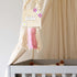 Bohemian Wooden Bead Decor Sign for Girls' Nursery