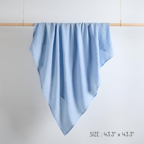 100% Meracorallo Muslin Swaddle Blanket, Cotton Receiving Blanket Soft and Breathable Swaddle Wrap for Baby Boys