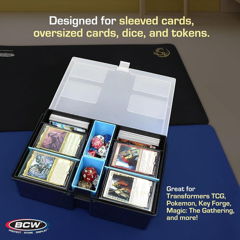 BCW Prime X4 Gaming Box | Playing Card Storage Box for Decks and Game Accessories