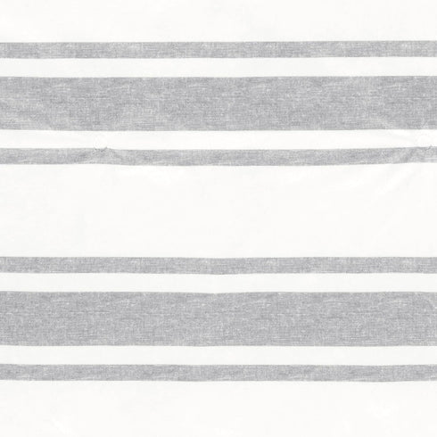 Lush Decor Baby Farmhouse Stripe Soft Plush Changing Pad Cover, 16" W x 32" L + 5" Pocket, Gray