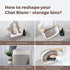 CHAT BLANC Cotton Rope Baskets for Organizing, Small Laundry Baskets, Woven Storage Bins, Creamy White 3 Pack