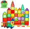 Dopyye Magnetic Building Tiles for Kids, 100 PCS Magnetic Blocks with Storage Bag,