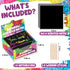 ZMLM Stocking Stuffers Gift for Kids, 165 Holographic Rainbow Scratch Paper Art Mini Notes Cards, Party Favor Supplies