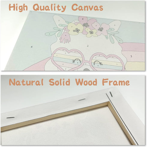 CarlonLin 4 Pack 8-12, (8x8inch) Framed Paint by Number for Kids, Paint by Numbers for Kids Ages Paint by Numbers Kits