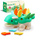 Toddler Montessori Toys Educational Dinosaur Game Learning Activities for 1-4 Year Old Kids Birthday Gifts