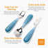 NumNum Toddler Utensils - Pre-Spoon, Fork, Spoon & Knife GOOtensils, 4th Stage Silverware Feeding Kids Aged 2+ Years,