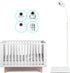 GUCHO Baby Monitor Mount Floor Stand Holder Compatible with Hellobaby HB6550/HB65/HB6339/HB40/HB6081/HB66/HB6351,Infant Optics DXR-8/8