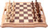 AMEROUS 15.6 inches Magnetic Wooden Chess Set, Handheld Style Board Game with Storage Slots and 2 Extra Queens