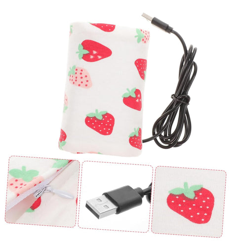 USB Portable Milk Warmer Bag for Travel Convenient Bottle Insulation Cover Reliable Heating Durable Cloth Material