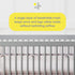 3mm 4M 4 38x24 Halo Mini Crib Breathable Mesh Liner, Classic Mesh, Gray, Size Covers Sides FITS MINI Cribs